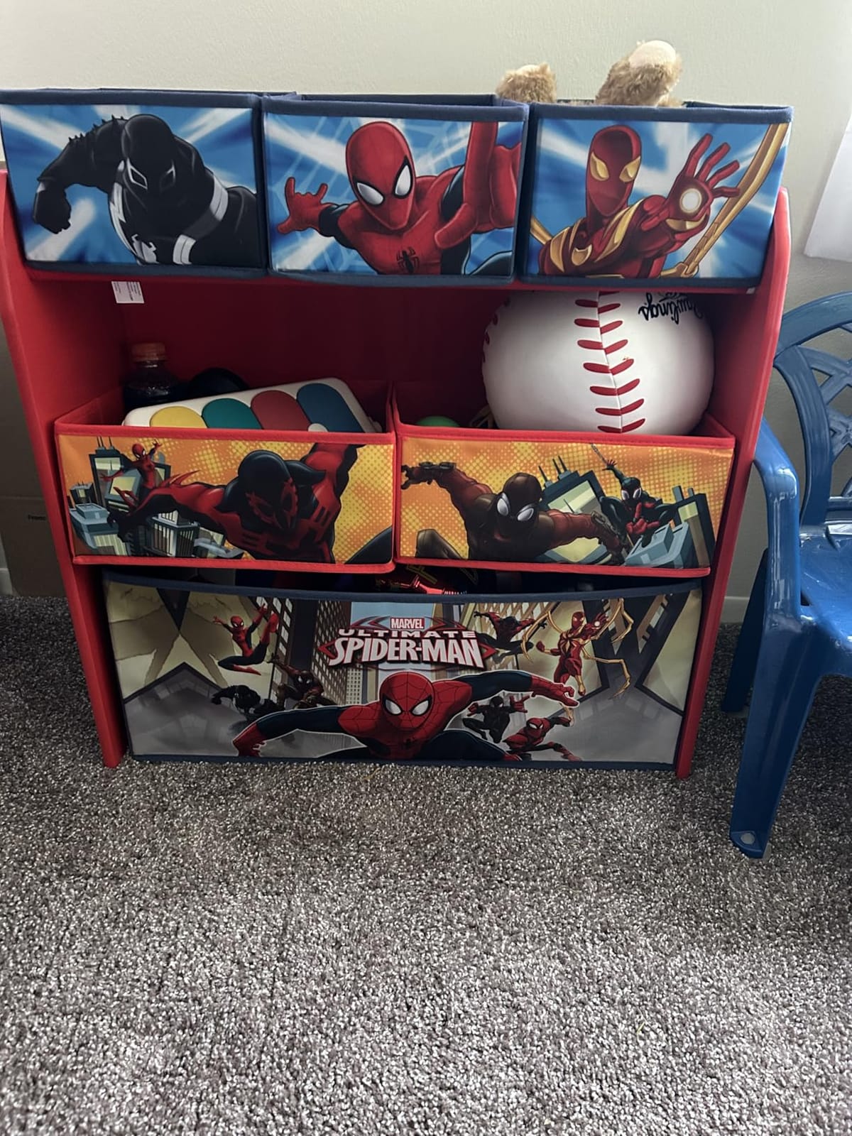 Delta Children Multi-Bin Toy Organizer, Marvel Spider Man customer photo 2