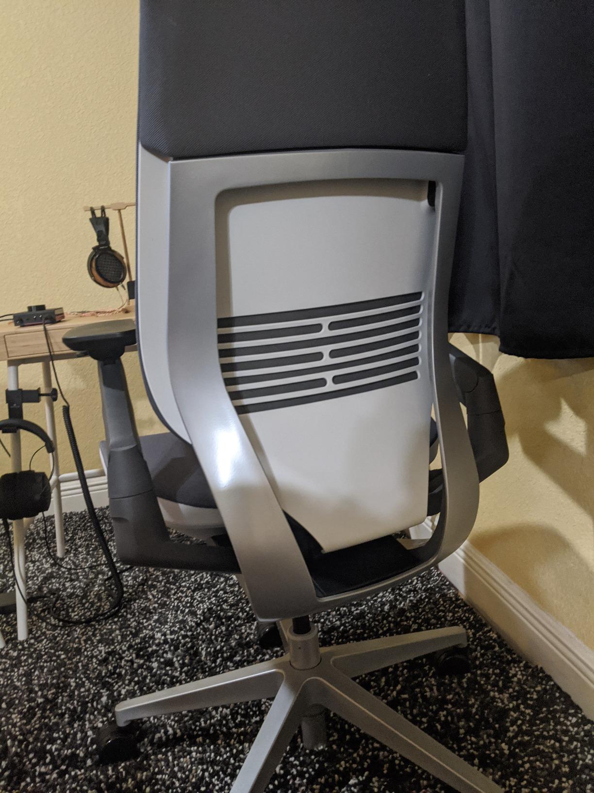 Gesture Office Chair, Carpet Floors, Nickel Gray | Ergonomic Work Chair with Wheels for Carpet, Comfortable & Intuitive-to-Adjust for Desk, with 360-Degree Arms customer photo 1