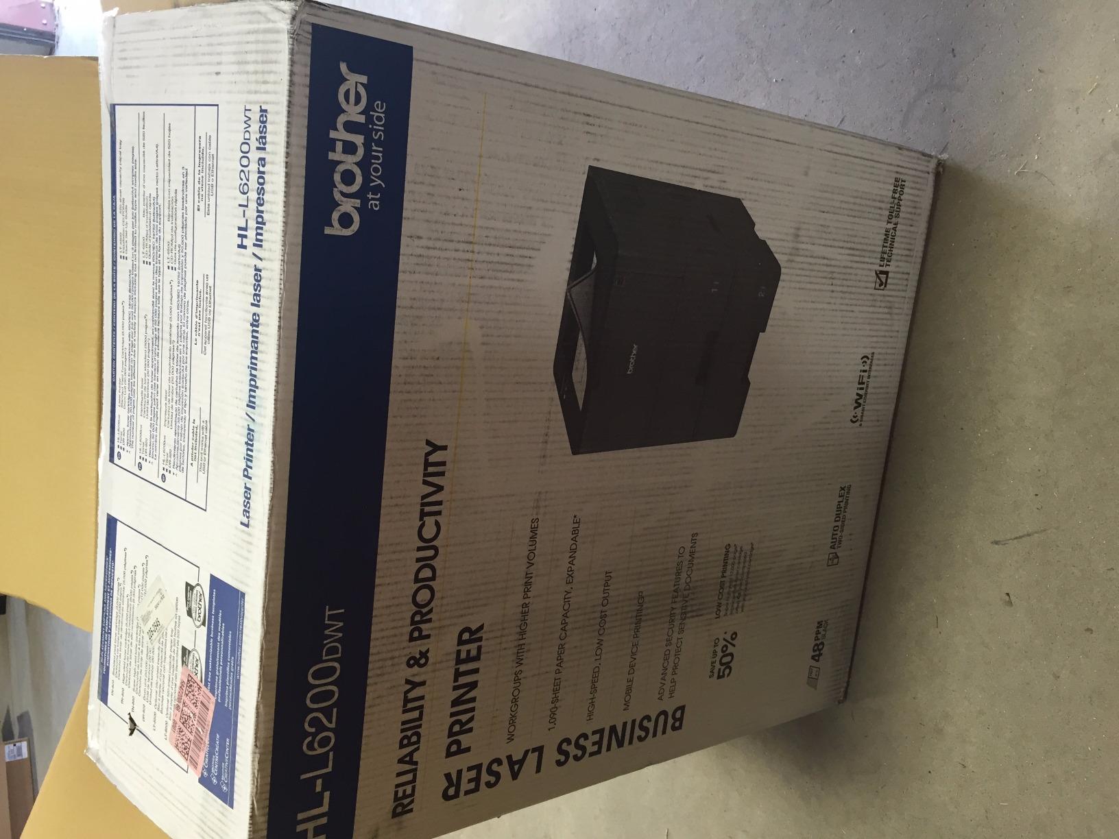 Brother Monochrome Laser Printer, HL-L6200DWT, Duplex Printing, Mobile Printing, Dual Paper Trays, Wireless Networking, Amazon Dash Replenishment Ready customer photo 1