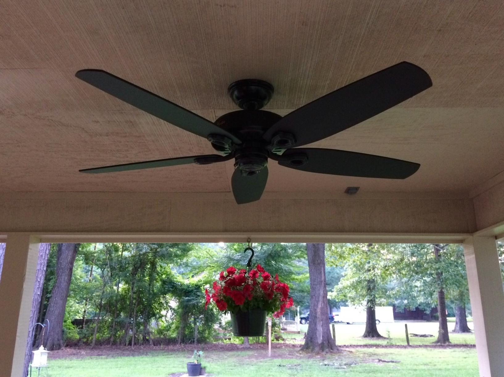 Hunter Builder Elite, Outdoor or Indoor, Ceiling Fan, 52 inch, Matte Black customer photo 1