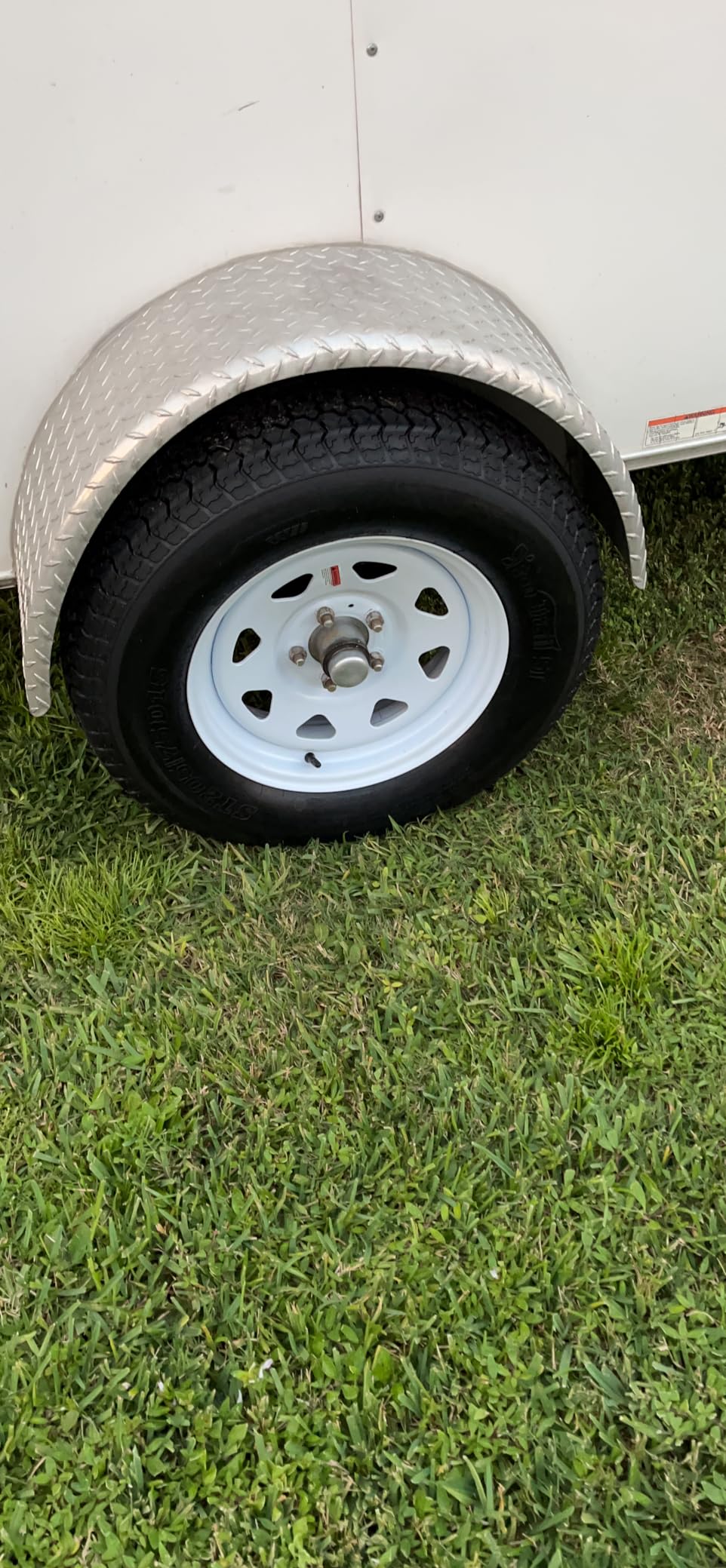 eCustomrim Trailer Tire Rim Assembly ST205/75D15 F78-15 Load C 5 Lug White customer photo 2