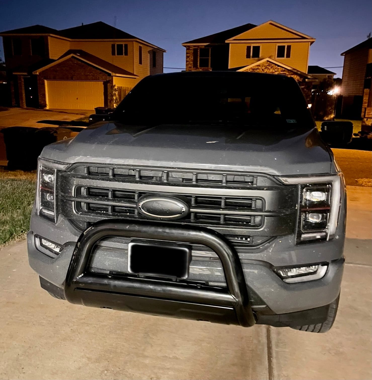 Barricade Off-Road 3.5 Inch Bull Bar | Front Bumper Guard with Skid Plate | Stainless Steel Tubular Design | Black Painted Finished | Compatible with 2004–2020 Ford F-150 (Excludes Raptor Models) customer photo 2