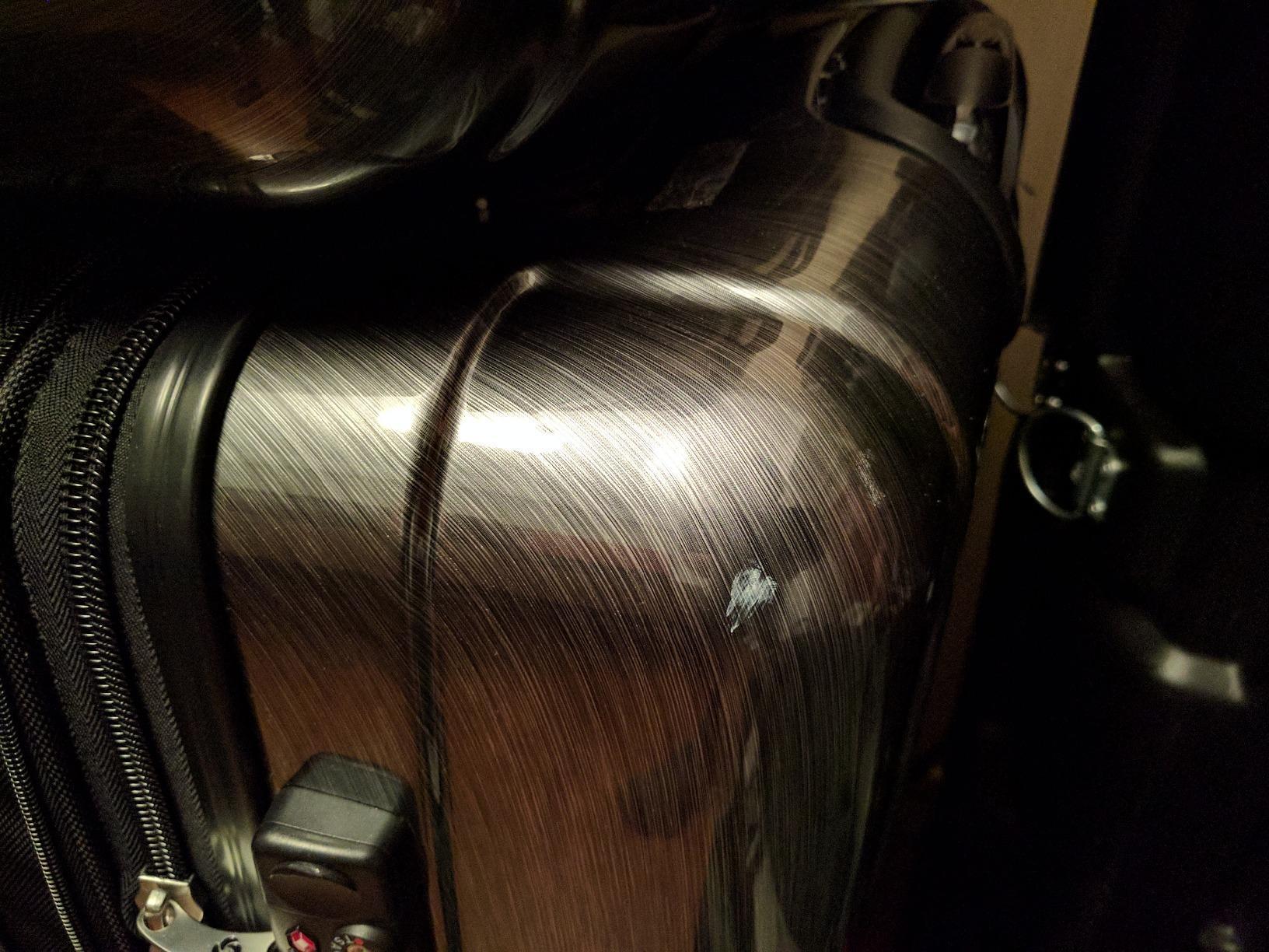 Samsonite Winfield 2 Hardside Expandable Luggage with Spinner Wheels, Burgundy, Checked-Medium 24-Inch customer photo 1