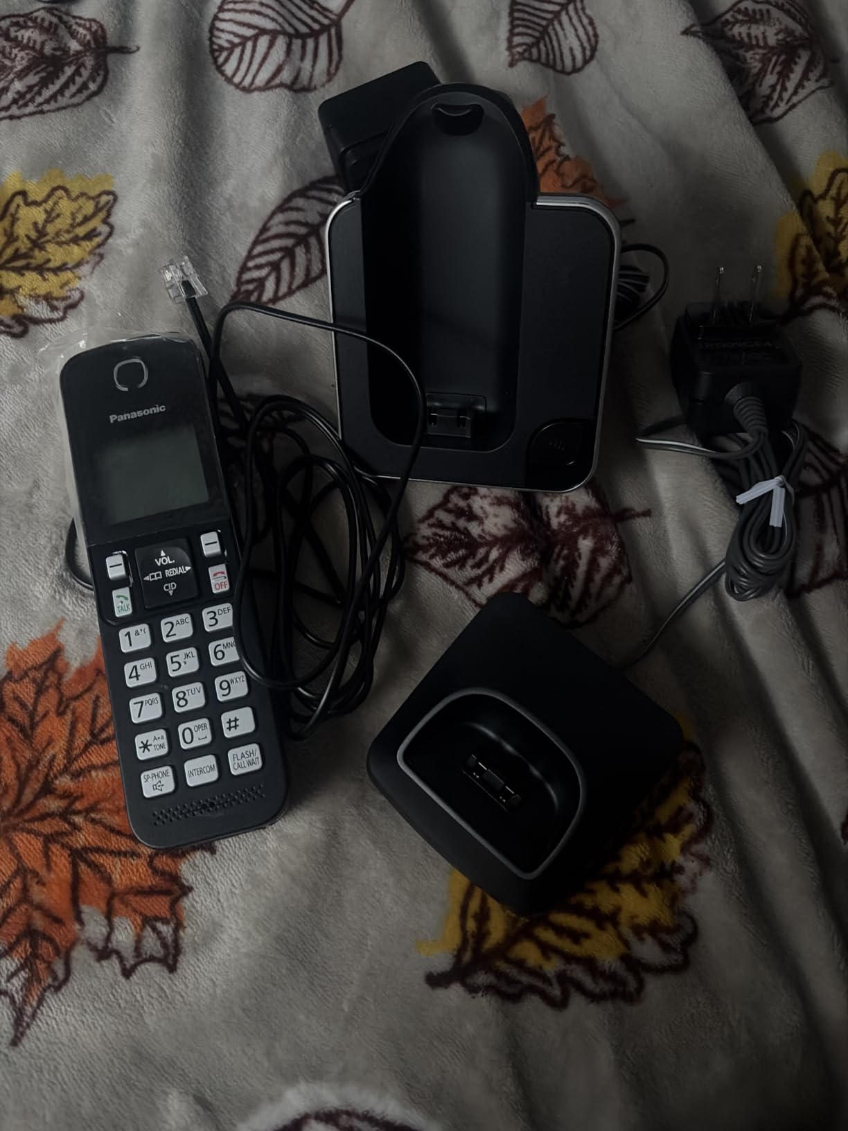 Panasonic Cordless Phone 2 Handsets System Expandable with Amber Backlit Display - KX-TGC352B (Black) customer photo 2