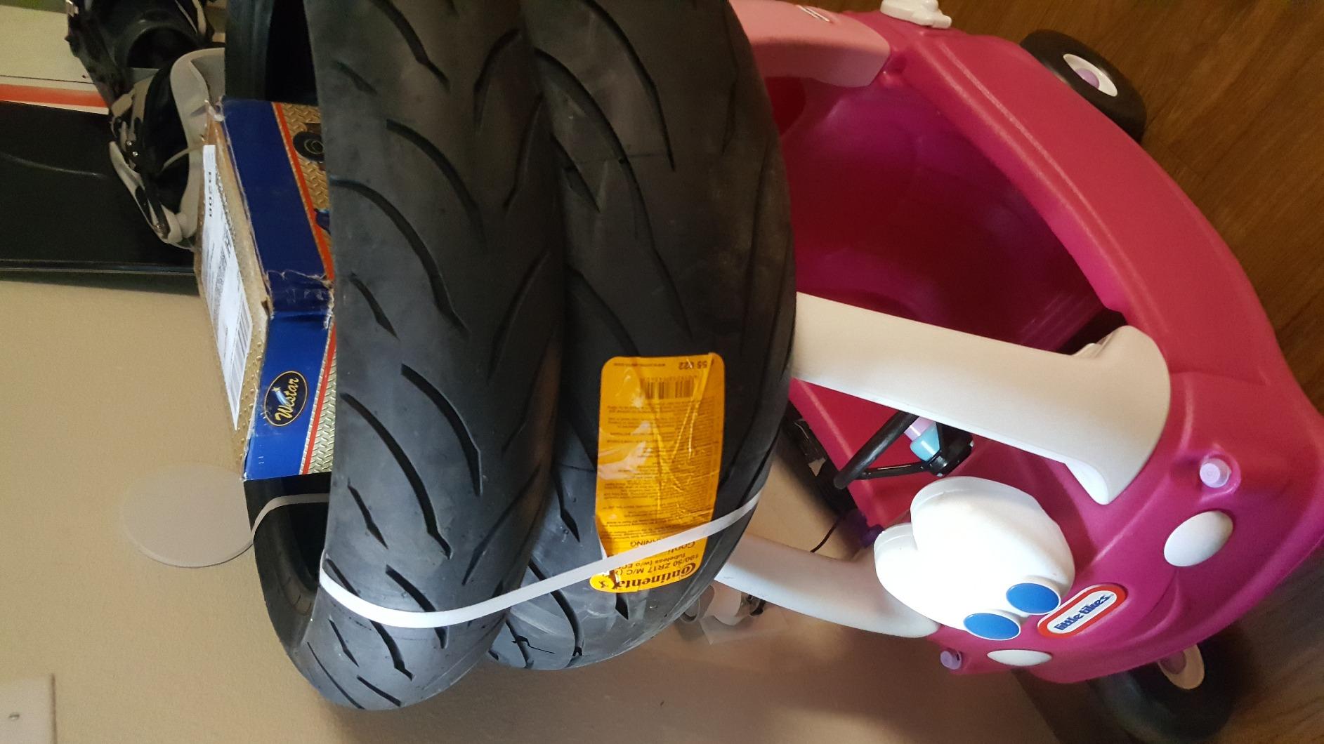 CONTINENTAL Conti Motion Motorcycle Tire Set 120/70zr17 Front & 190/50zr17 Rear 120/70-17 190/50-17 customer photo 2
