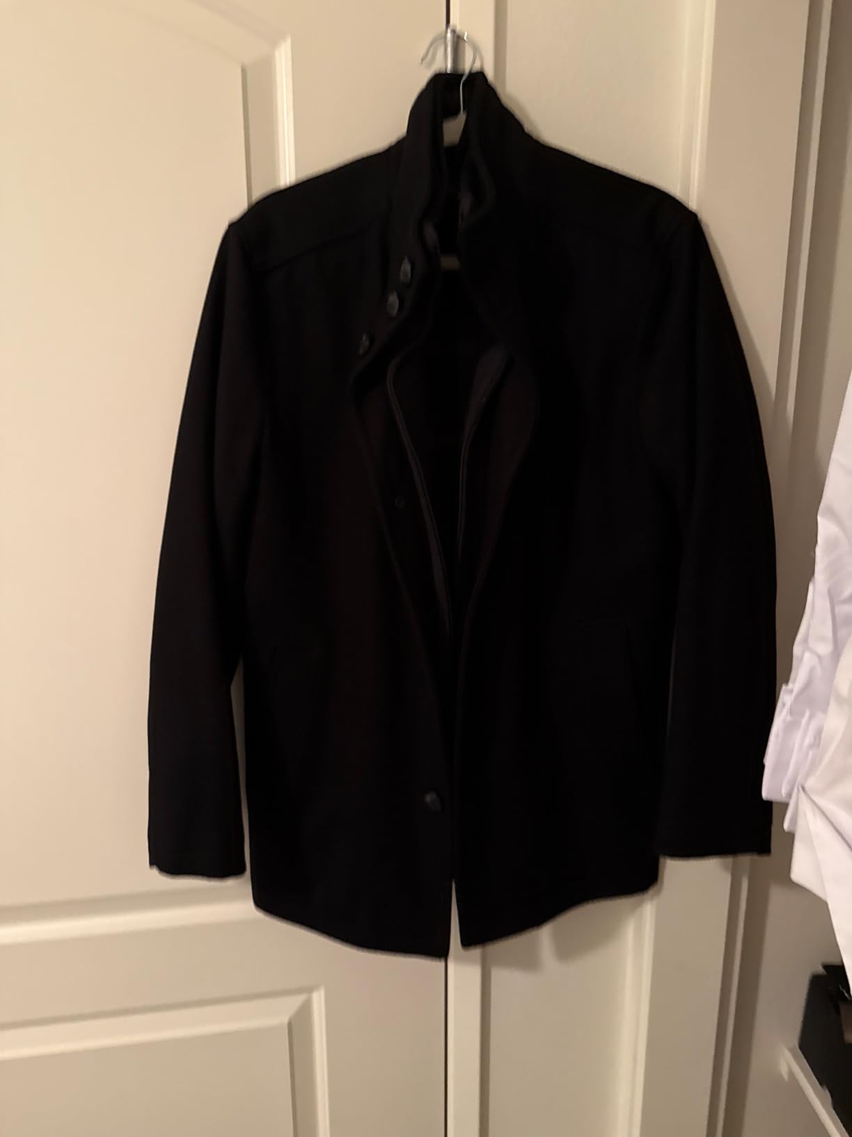 LONDON FOG mens Wool Blend Car Coat With Bib customer photo 1