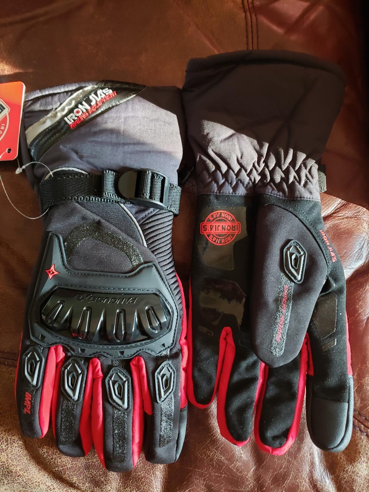 IRON JIA'S Winter Motorcycle Gloves for Men and Women, CE Level 1 KP customer photo 2