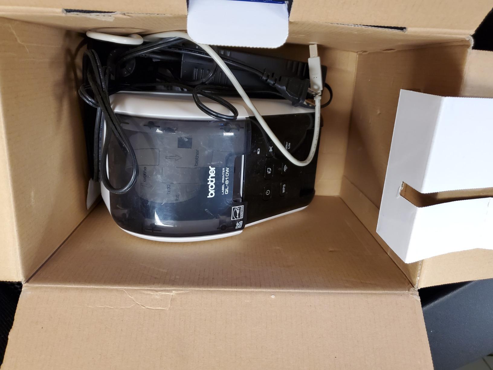 Brother QL-810W Professional Label Printer with USB and WiFi connectivity, Ultra-Fast Printing up to 110 Labels per Minute with Standard Address Label in Monochrome, Black & Red Printing Available customer photo 1