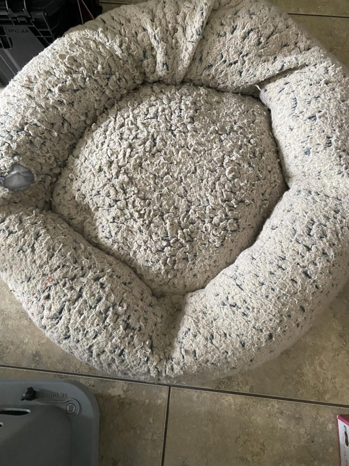 Best Friends by Sheri Original Calming Donut Dog Bed, Taupe, Small, 23