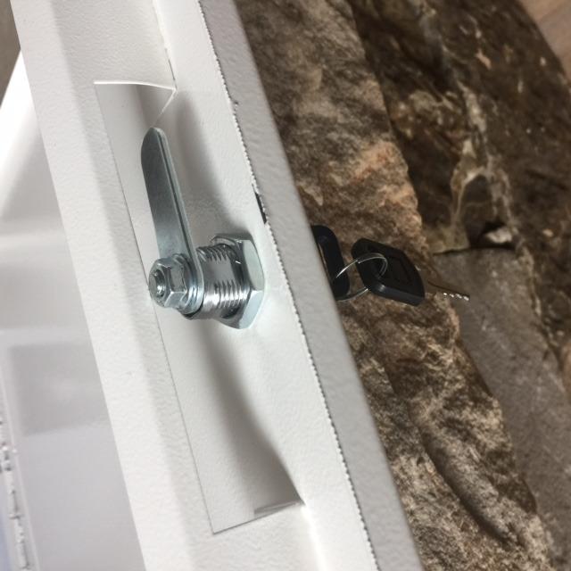 AdirOffice Wall Mount Mailbox - Mailbox with Lock and Keys- Durable Wall Mounted Locking Mailbox and Cash Drop Box for House, Apartments and Bussiness After Hours Deposits customer photo 1