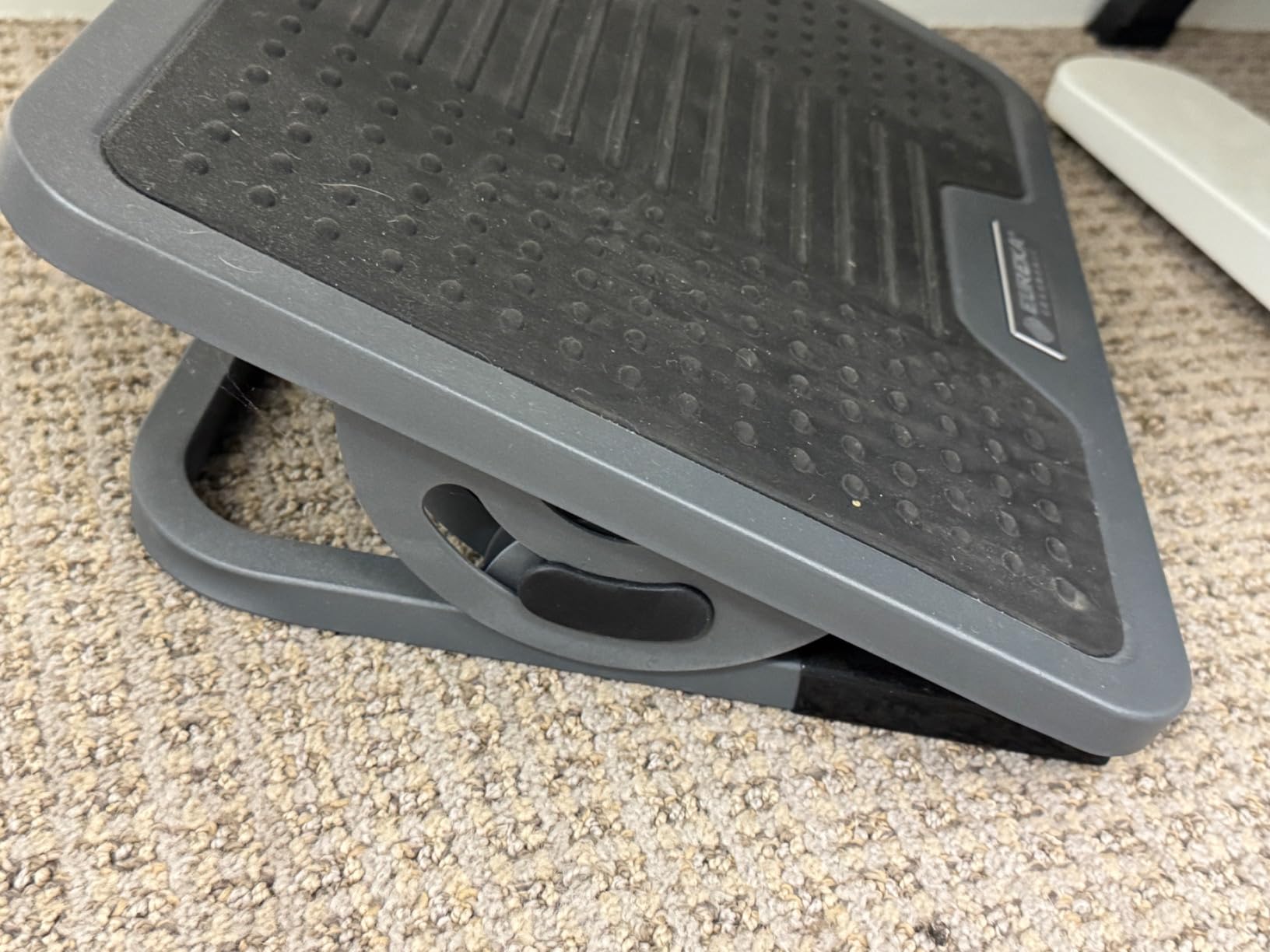 EUREKA ERGONOMIC Tilt Adjustable Footrest, Foot Rest for Under Desk at Work with Massage Surface, Office Foot Rest Under Desk with 20 Degree Tilt No Locking, Metal Frame | 20° tilt adjustable foot rest with massage surface and sturdy metal frame, designed for ergonomic under desk support customer photo 1