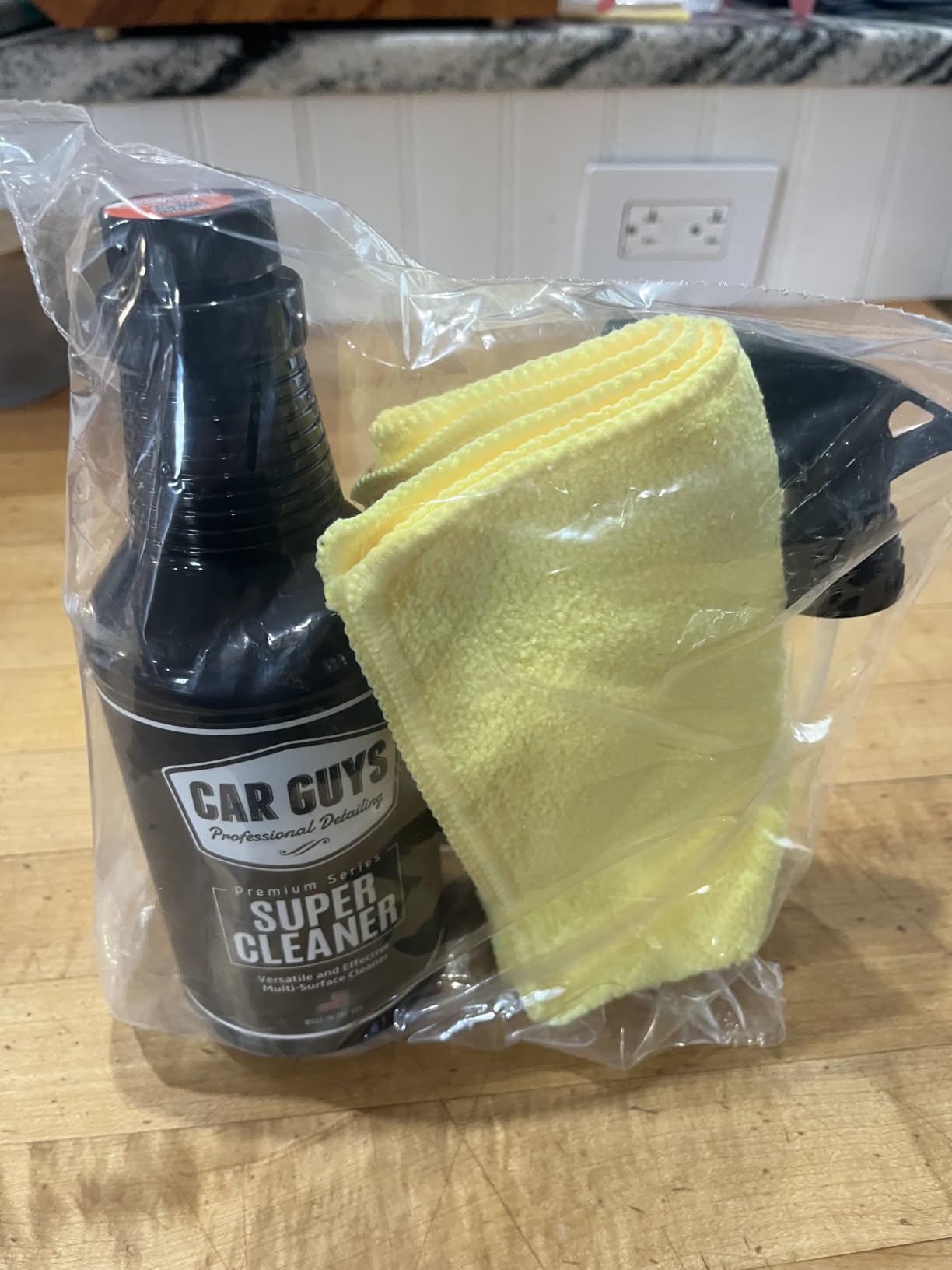 CarGuys Interior Car Cleaner for Tough Stains | Stain Remover for Car Seats, Carpet, Upholstery, & Leather | 18 Oz Kit with Microfiber Towel customer photo 2