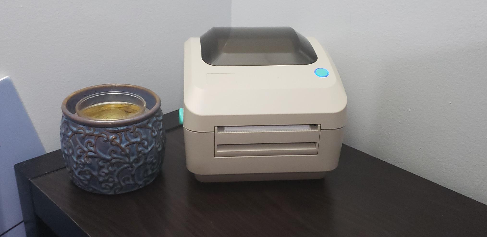 Arkscan 2054A Shipping Label Printer for Windows Mac Chromebook Android, Supports Amazon Ebay Paypal Etsy Shopify ShipStation Stamps UPS USPS FedEx DHL, Roll & Fanfold 4x6 Direct Thermal Label customer photo 2