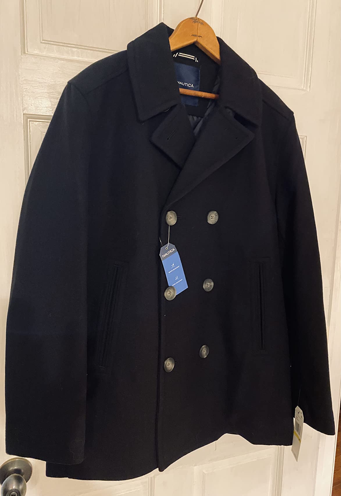 Nautica Men's Wool Blend Peacoat customer photo 1