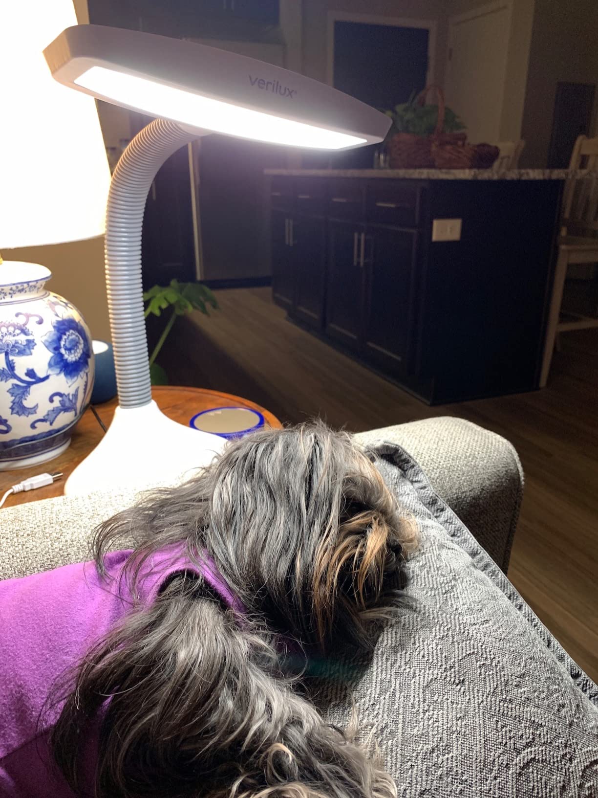 Verilux SmartLight Full Spectrum LED Desk Lamp with Adjustable Brightness | Flexible Gooseneck & USB Charging Port Helps Reduce Eye Strain & Fatigue; Ideal for Readers, Artists & Crafters customer photo 2