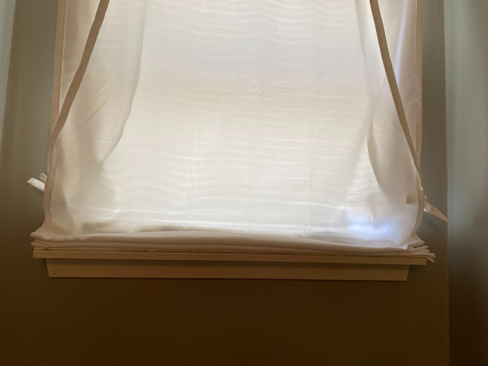 H.VERSAILTEX Blackout Room Darkening Curtain Balloon Curtains & Tie-up Curtains Bathroom Window Shades Short Rod Pocket Curtain Panel - 42