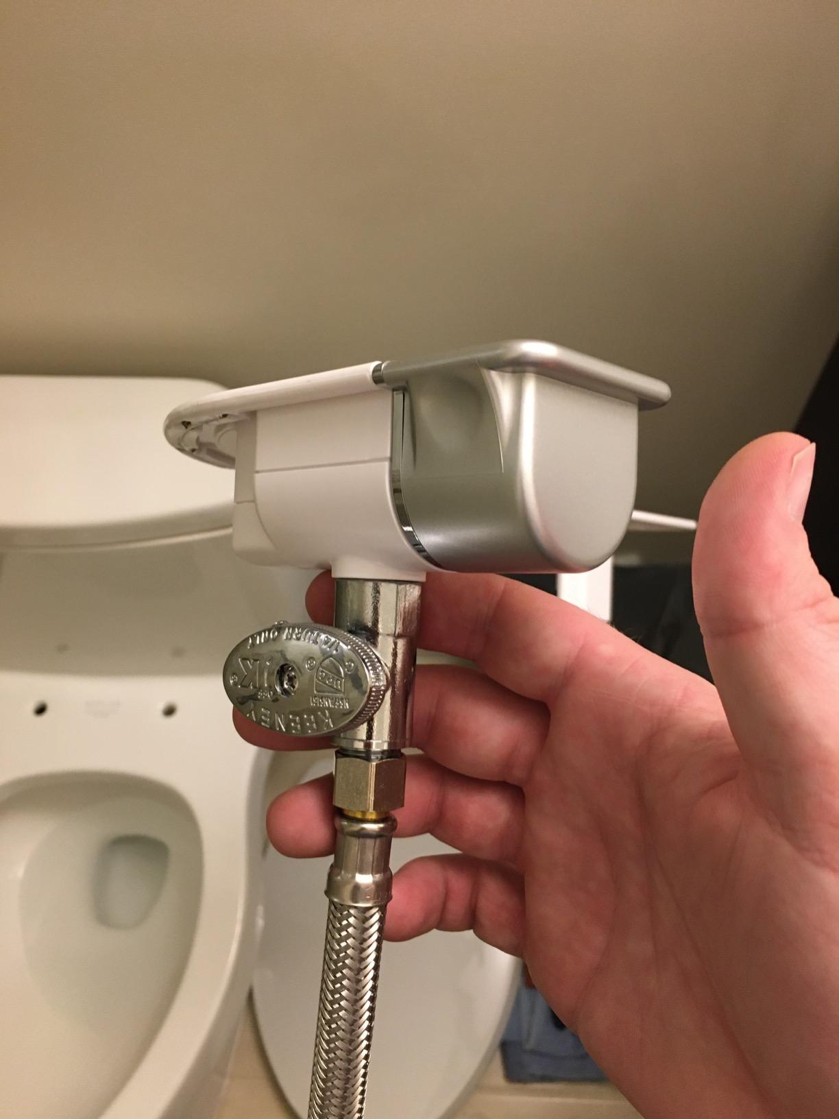 Brondell Bidet - Thinline SimpleSpa SS-150 Fresh Water Spray Non-Electric Bidet Toilet Attachment in White with Self Cleaning Nozzle and SafeCore Internal Valve customer photo 2