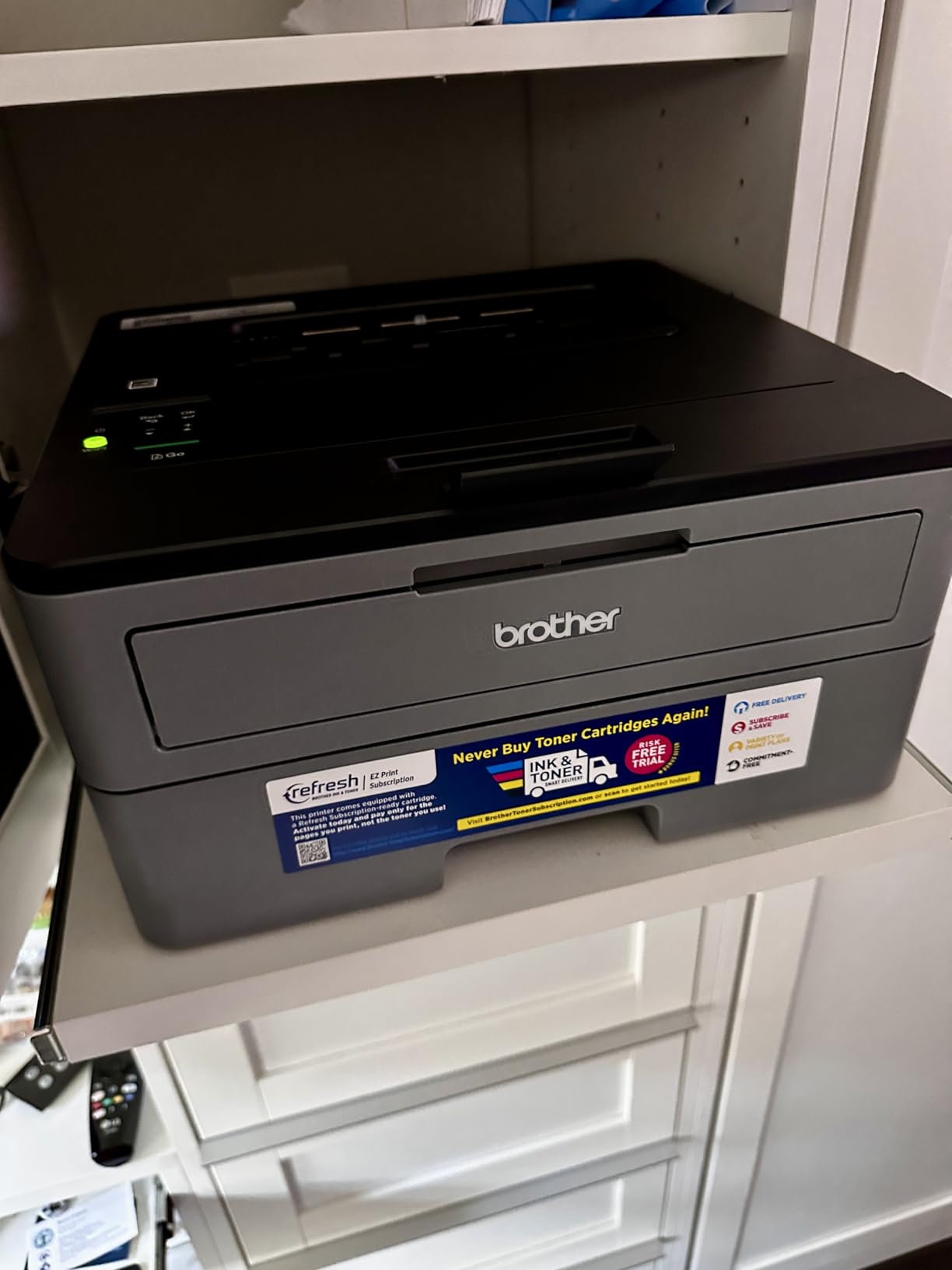 Brother Compact Monochrome Laser Printer, HL-L2350DW, Wireless Printing, Duplex Two-Sided Printing, Includes 4 Month Refresh Subscription Trial and Amazon Dash Replenishment Ready customer photo 2