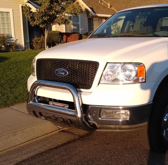 TAC Bull Bar for 2004-2026 Ford F150 Pickup Truck (Excl. Heritage Edition and 10-14 F150 Raptor Models) / 2003-2017 Ford Expedition SUV 3” Stainless Steel Front Bumper Grille Guard Brush Guard customer photo 2