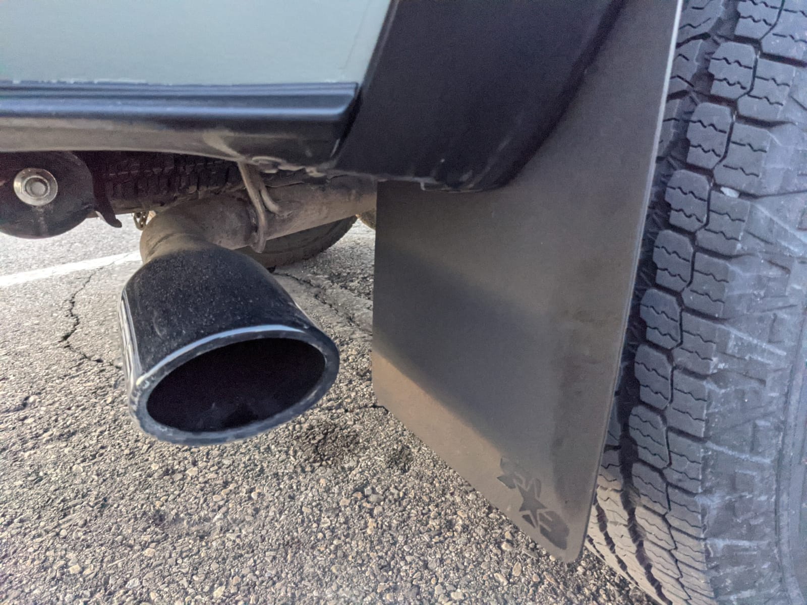 Rokblokz Mud Flaps for Toyota Tacoma - Fits 2016-2023 Model Years - Multiple Colors Available - Set of 4 - Includes Hardware and Detailed Instructions (Regular, Black with Black Logo) customer photo 1