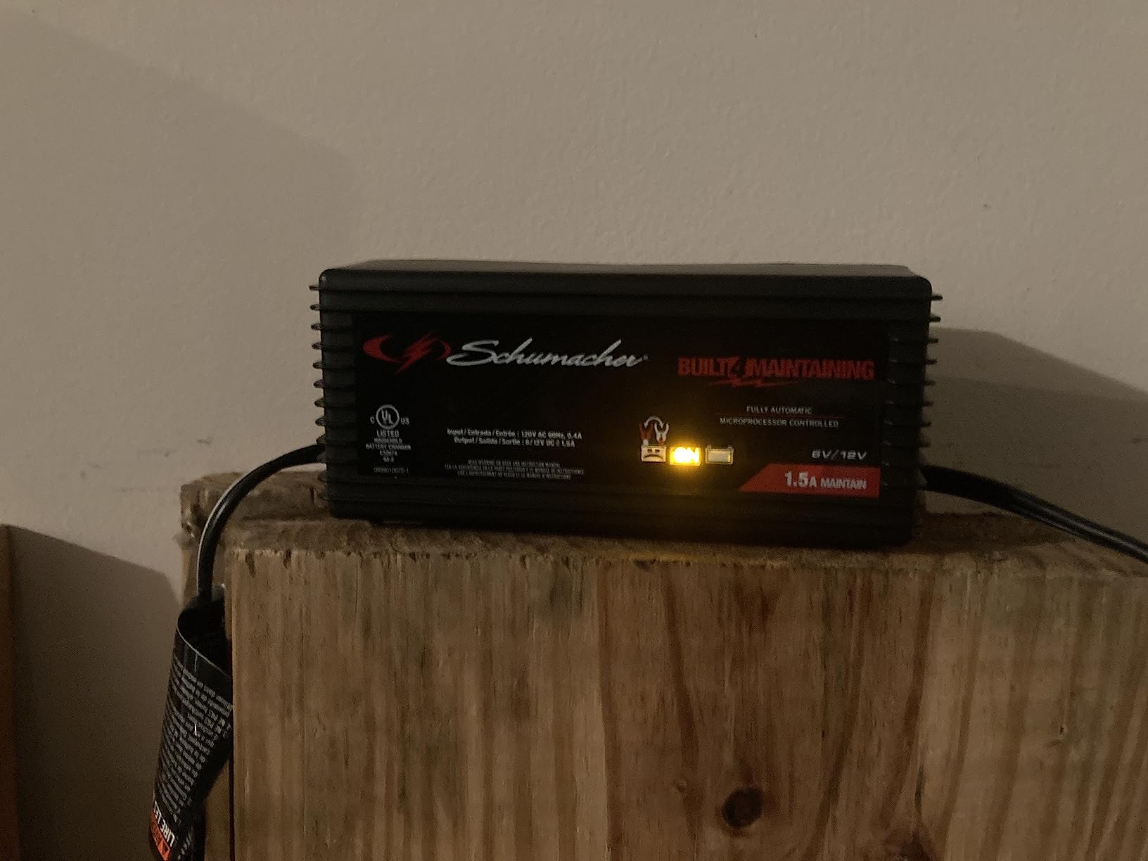 Schumacher Electric 1.5A Car Battery Charger & Maintainer, 6V/12V – SC1355 customer photo 1