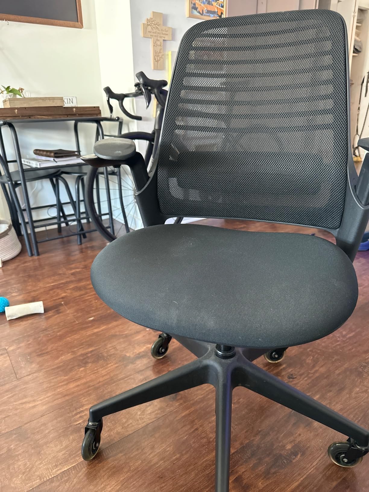 Steelcase Series 1 Ergonomic Office Chair, Carpet Floors, Malt | Ergonomic Work Chair with Wheels for Carpet, Helps Support Productivity, Weight-Activated Controls, Back & Arm Support customer photo 2