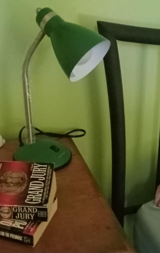 LEPOWER Metal Desk Lamp, Adjustable GooseNeck Reading Light for Bedroom | Compact & Sturdy, Space-Saving for Bedside & Dorm, E26 Table Lamp, Eye-Caring, Ideal for Study, Office, Back to School customer photo 2