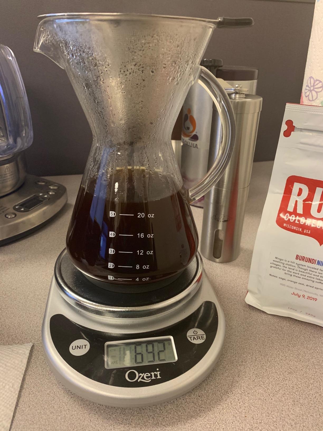 Bean Envy Pour Over Coffee Maker - Glass Dripper with Steel Filter 20 Oz customer photo 1