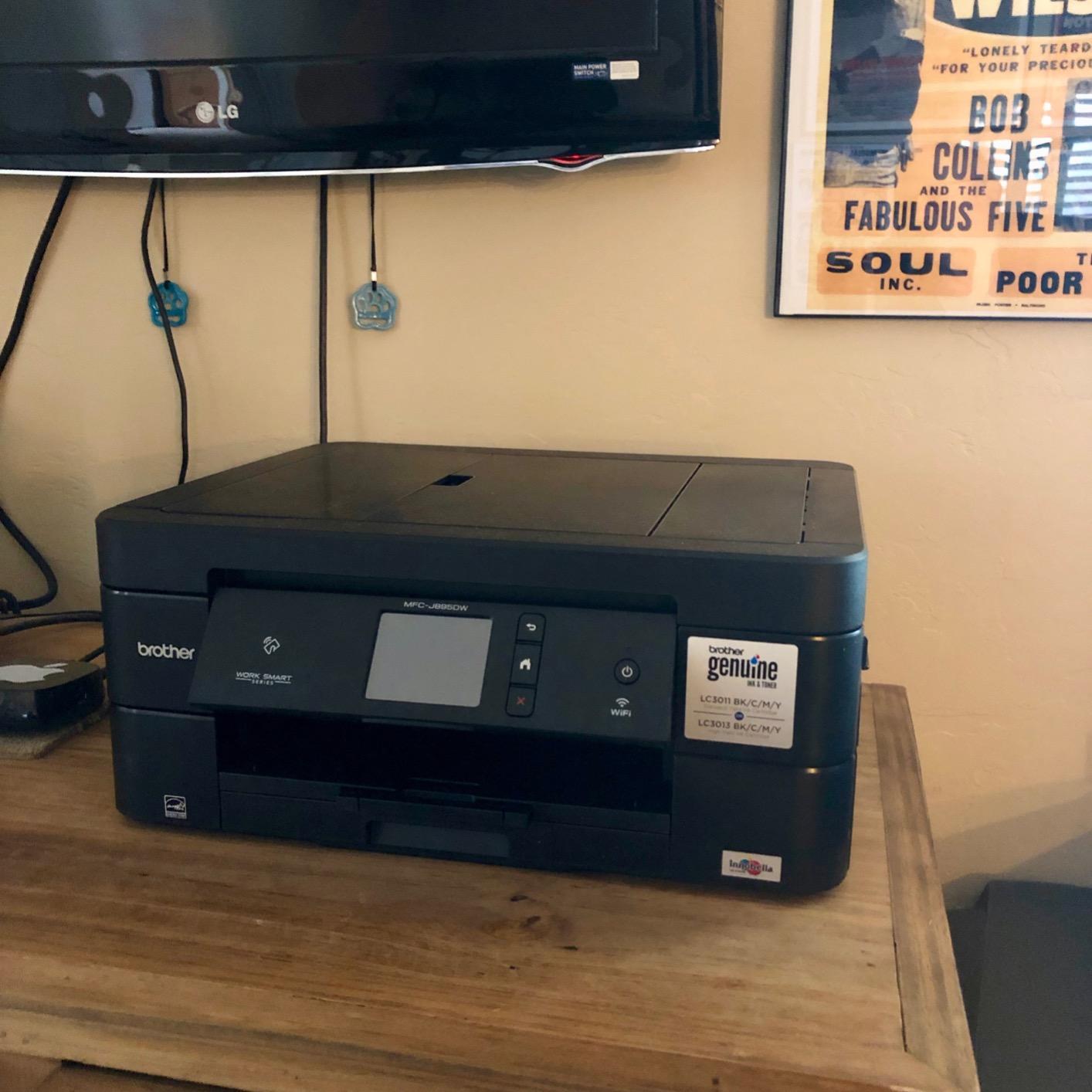 Brother Wireless All-In-One Inkjet Printer, MFC-J895DW, Multi-Function Color, Duplex Printing, NFC One Touch to Connect Mobile Printing, Amazon Dash Replenishment Enabled customer photo 2