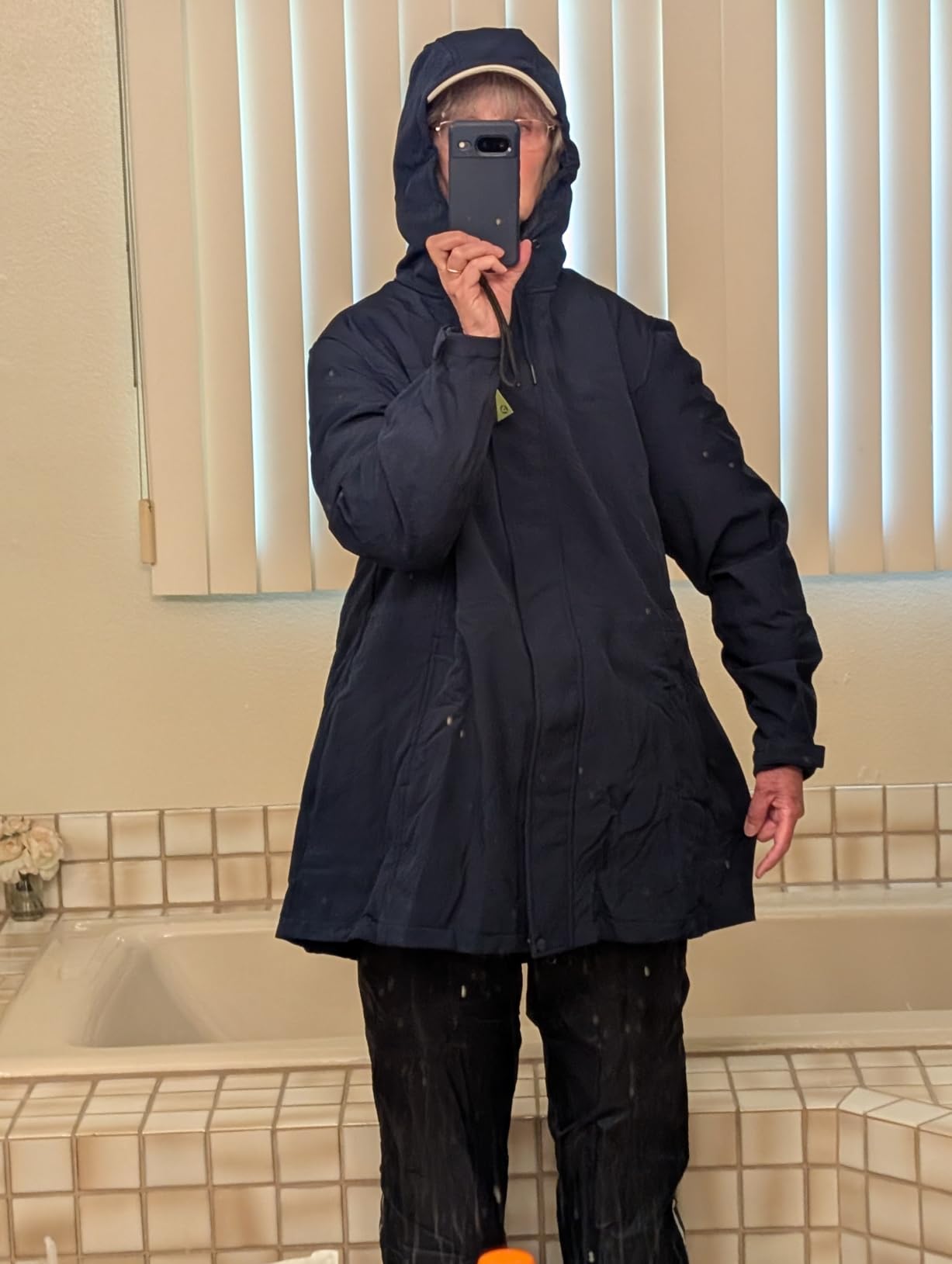 Outdoor Ventures Women's Waterproof Fleece Lined Hooded Softshell Rain Coat customer photo 2