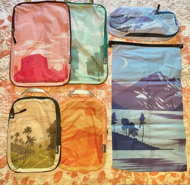 TRIPPED Travel Gear Compression Packing Cubes for Carry-On Travel 6-Pack customer photo 1