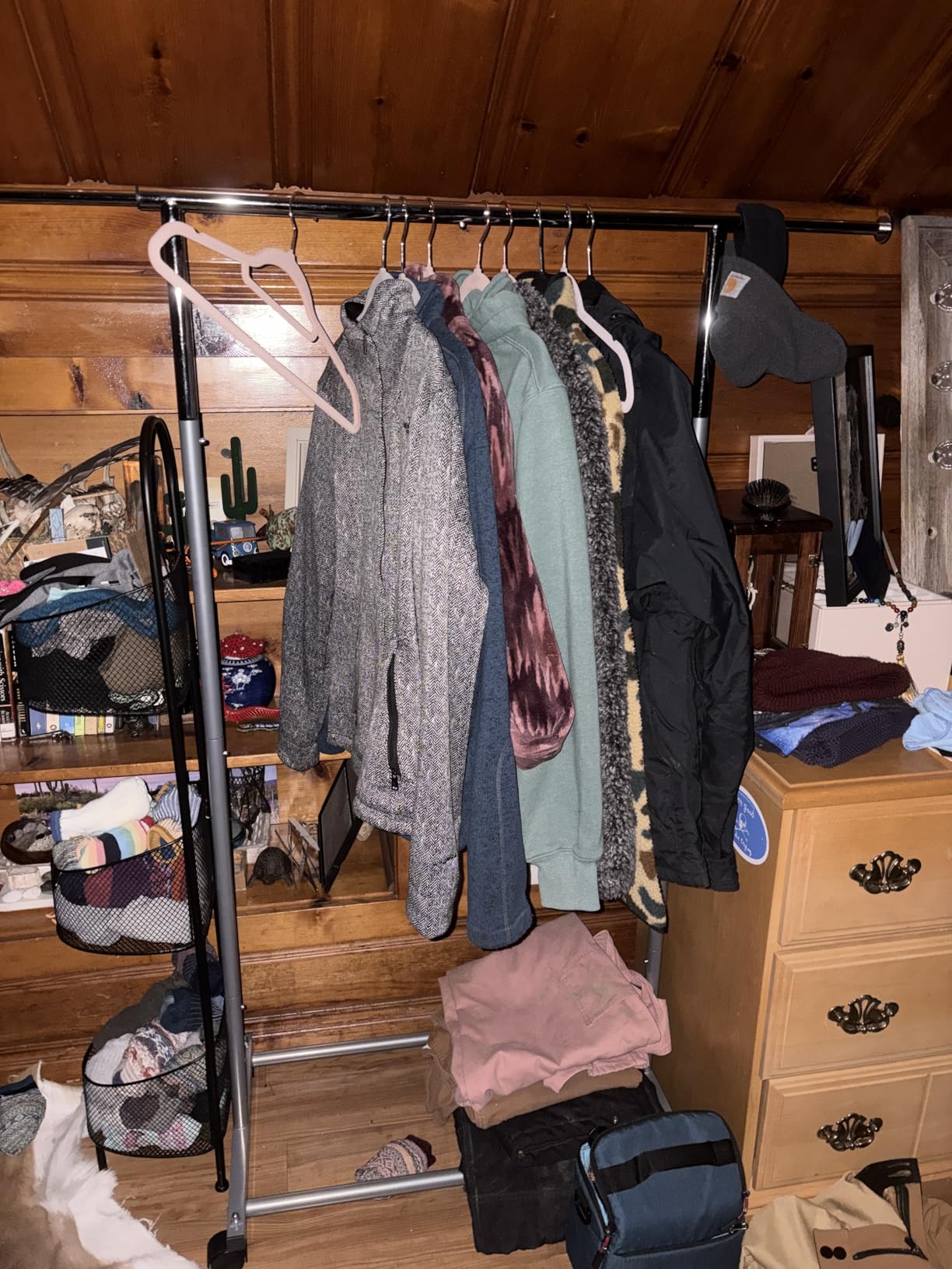 Simple Houseware Standard Rod Garment Clothing Rack, Black customer photo 1