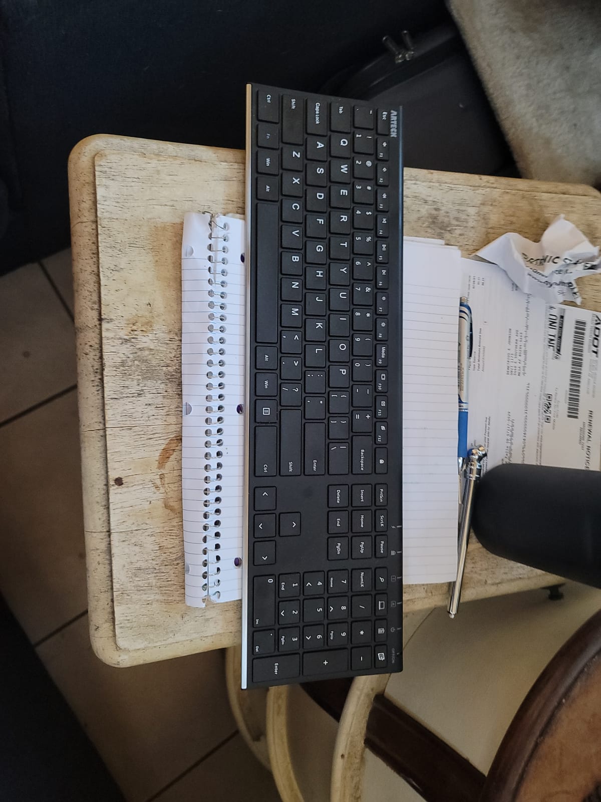 Arteck 2.4G USB Wireless Keyboard Full Size Keyboard for Computer/PC/Laptop customer photo 2