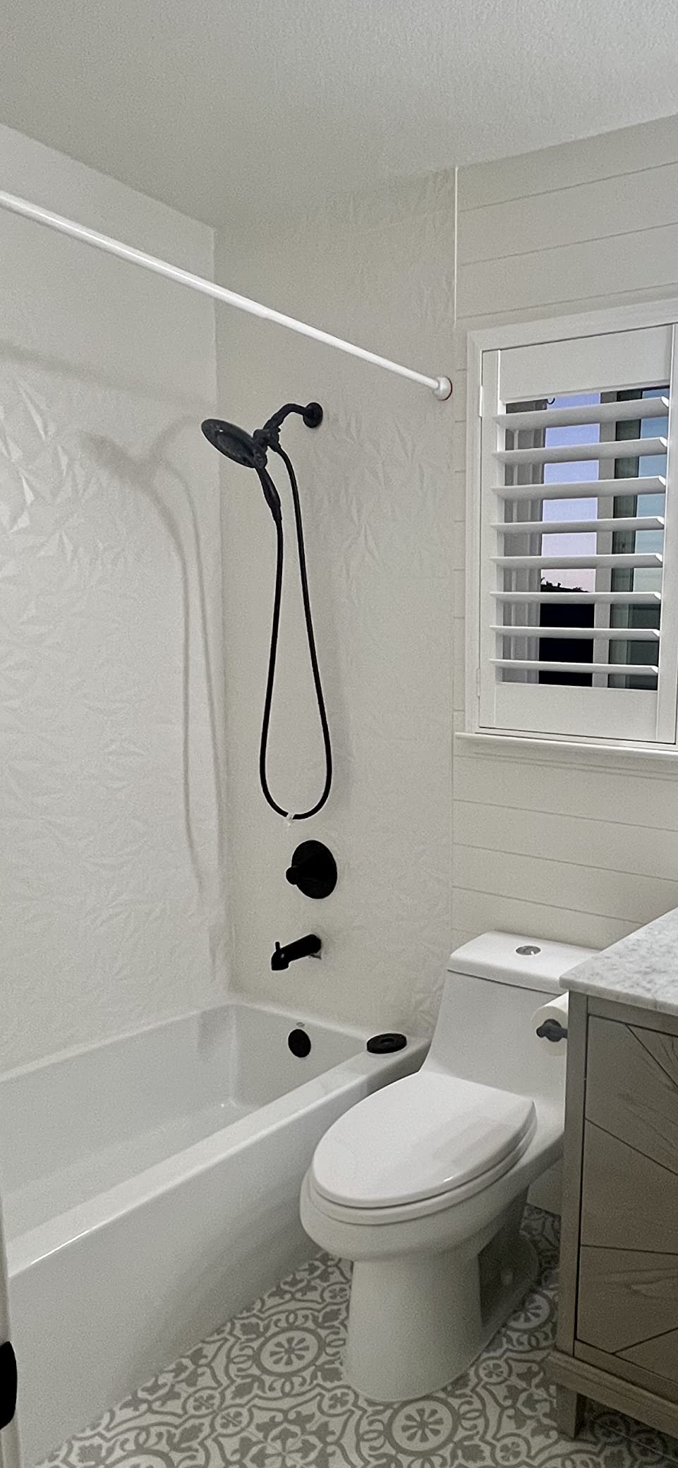 Delta 4-Setting In2ition 2-in-1 Dual Shower Head with HandHeld Spray, Chrome Detachable Shower Head with Hose, Showerhead, 1.75 GPM Flow Rate, Chrome 75486C customer photo 1