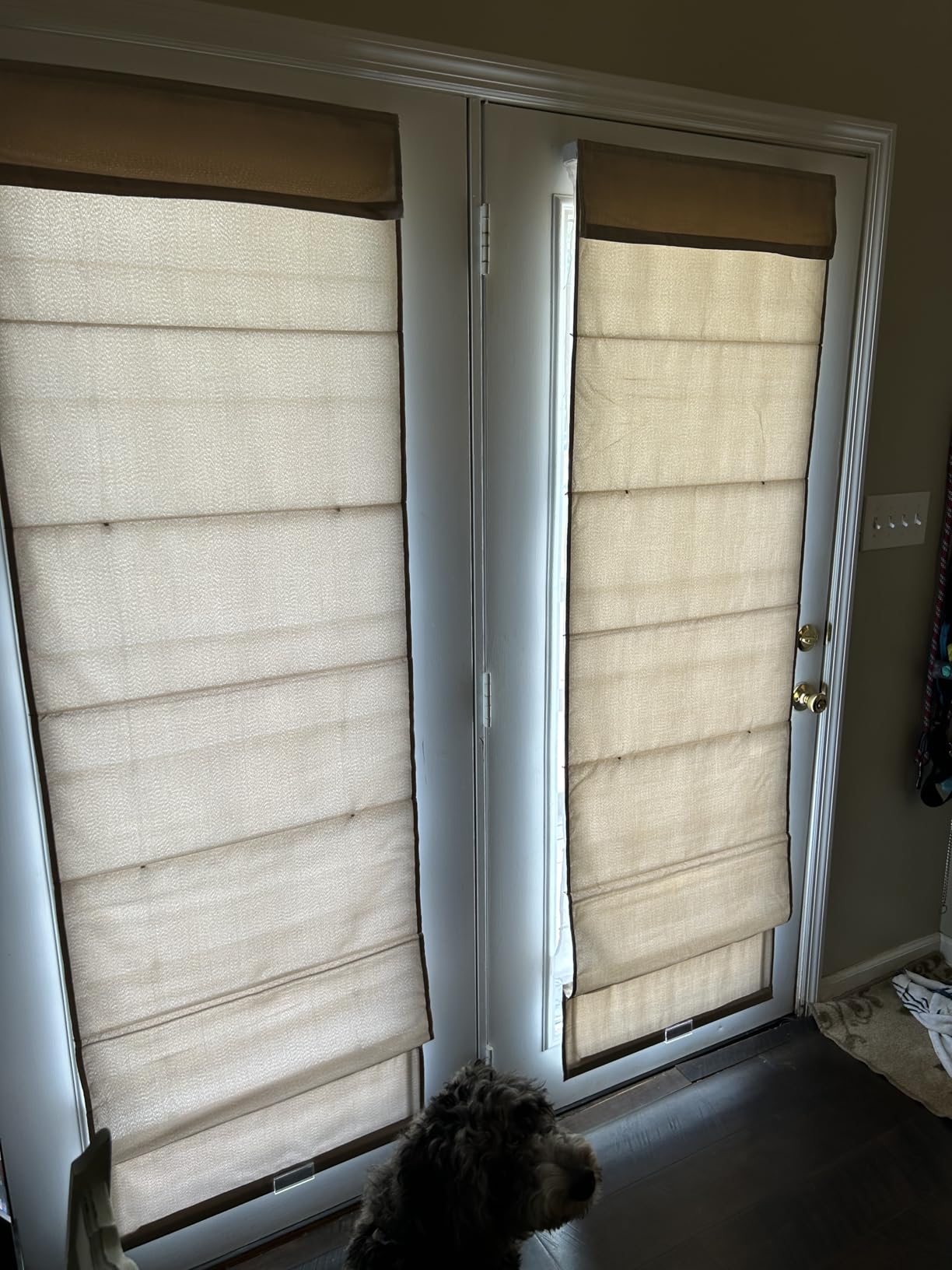 Chicology Cordless Roman Window Shade, Belgian Flax, 34