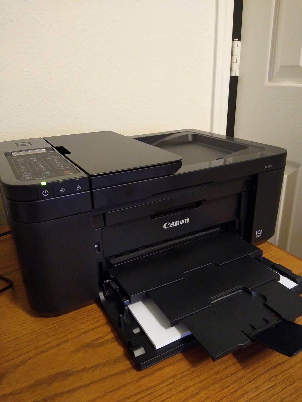 Canon PIXMA TR4520 Wireless All in One Photo Printer with Mobile Printing, Black, Works with Alexa customer photo 1