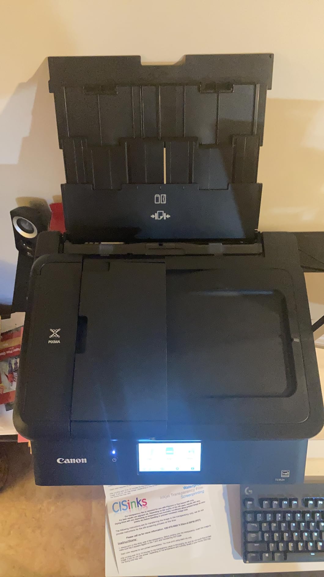 Canon PIXMA TS9520 All in one Wireless Printer Home or Office| Scanner | Copier | Mobile Printing with AirPrint and Google Cloud Print, Black, Works with Alexa, One Size customer photo 1