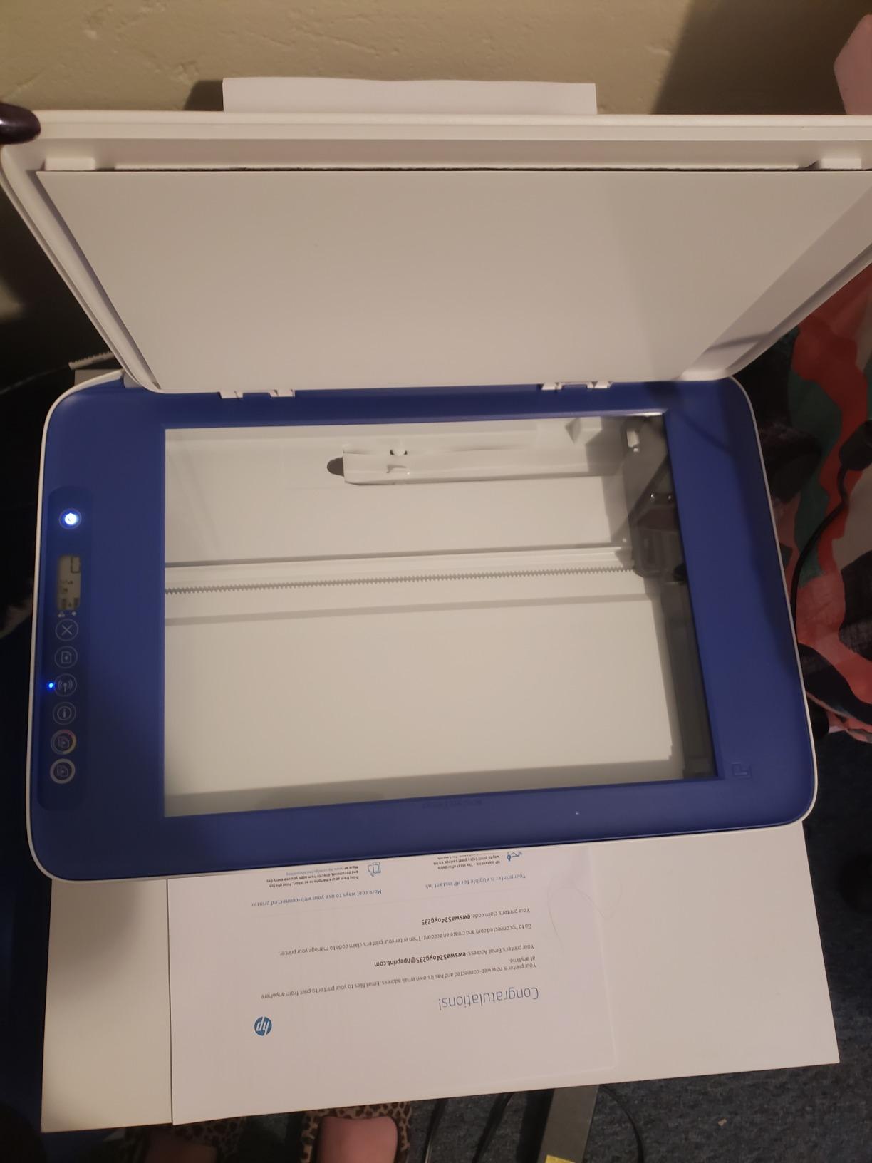 HP DeskJet 2622 All-in-One Compact Printer, Works with Alexa - Blue (V1N07A) customer photo 2