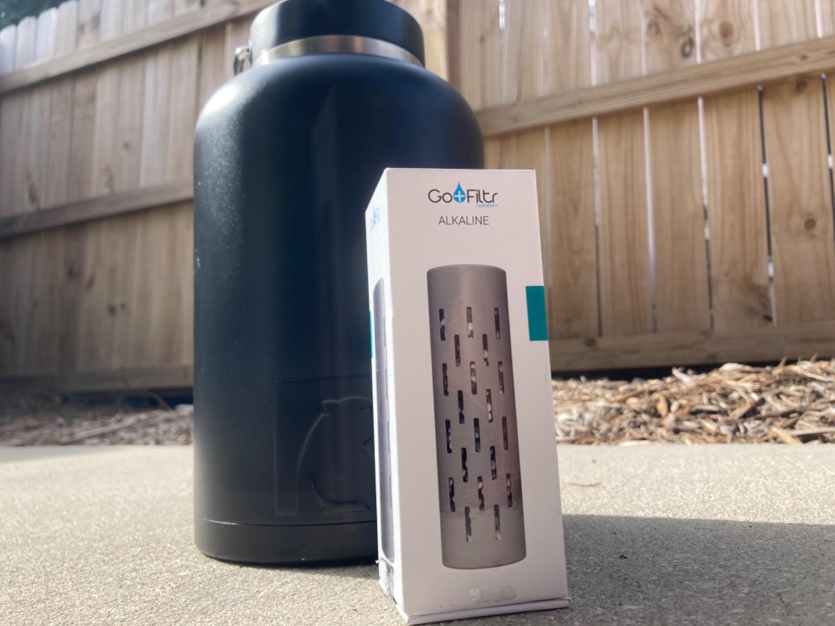 GOFILTR Alkaline Water Infuser - 9.5 pH + Electrolytes for Any Water Bottle/Small Pitcher, 750 Refills / 3 Months, Ionized Mineral Water Infuser (1 Pack) customer photo 2
