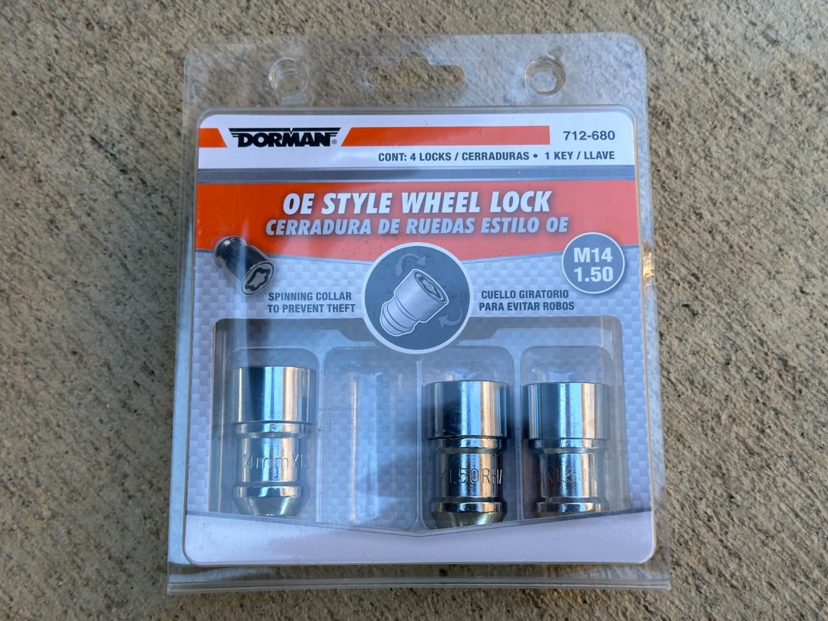 Dorman 712-680 M14-1.50 Deep Wheel Lock Set (4 Locks & 1 Key) customer photo 1