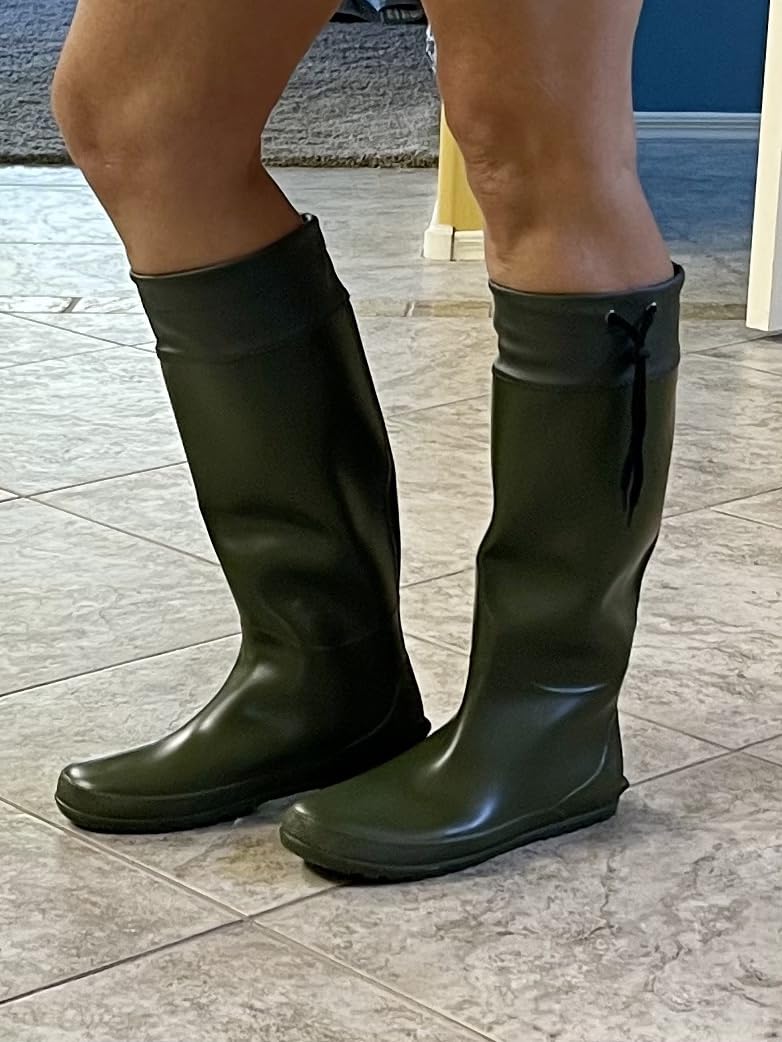 Asgard Women's Packable Lightweight Tall Rain Boots customer photo 2
