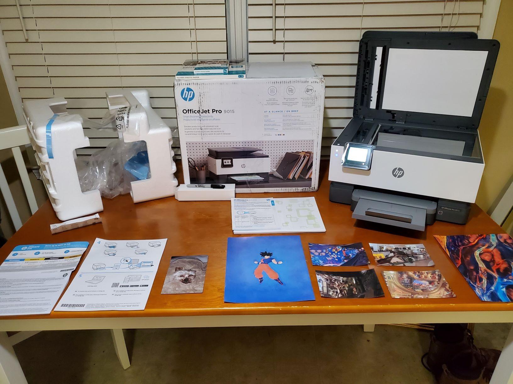 HP OfficeJet Pro 9015 All-in-One Wireless Printer, with Smart Home Office Productivity, Instant Ink, Works with Alexa (1KR42A) customer photo 1
