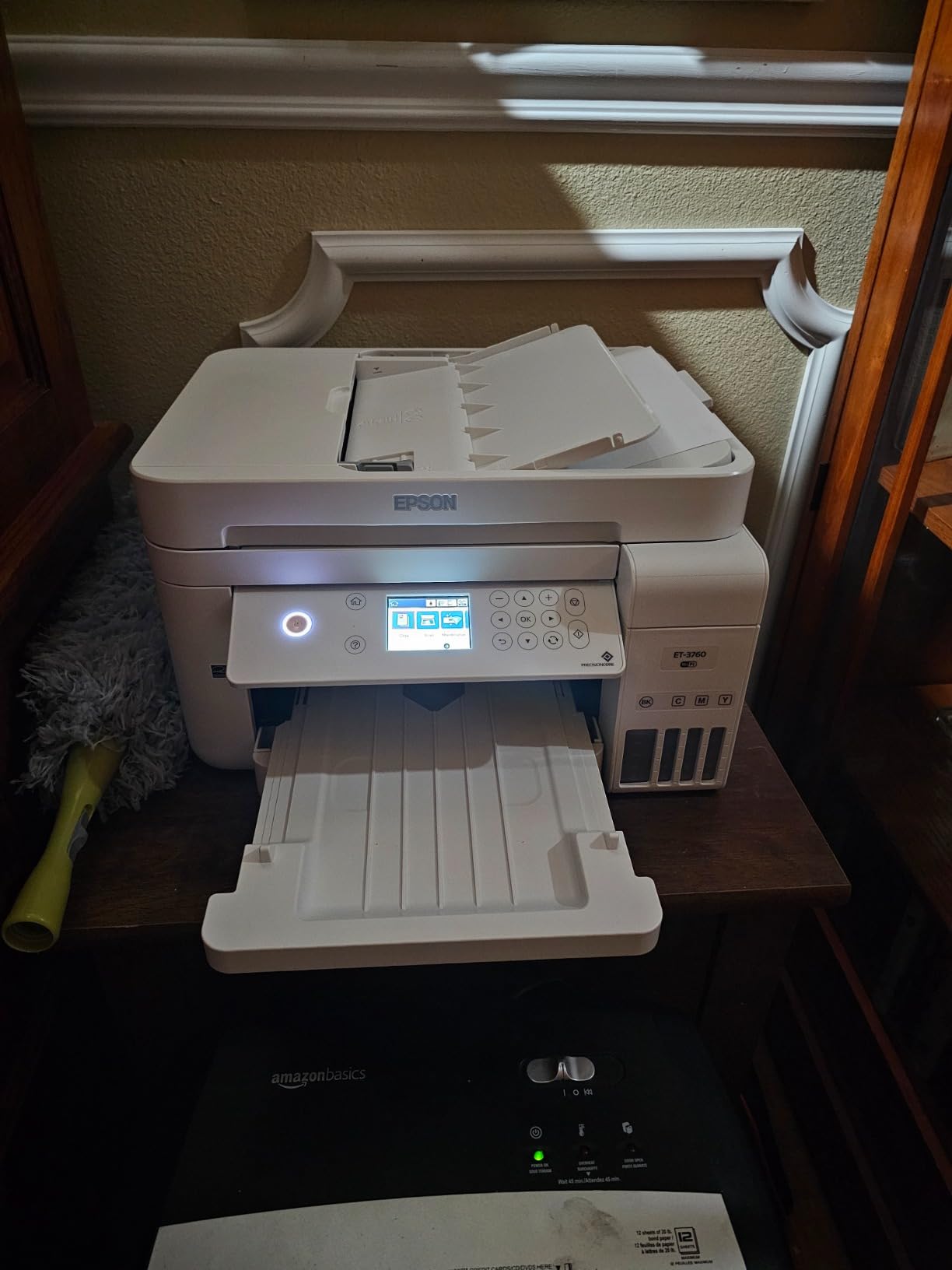 Epson EcoTank ET-3760 Wireless Color All-in-One Cartridge-Free Supertank Printer with Scanner, Copier and Ethernet, Regular customer photo 1