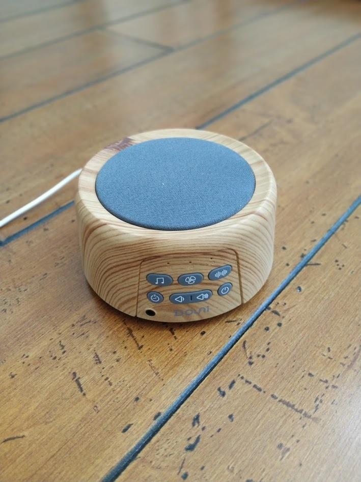 Douni White Noise Machine for Sleeping - 27 Non-Looping Soothing Sounds Sleep Sound Machine with Timer & Memory, 3.5mm Jack, Wood Grain Sound Machine for Hotel Bedroom Office customer photo 2
