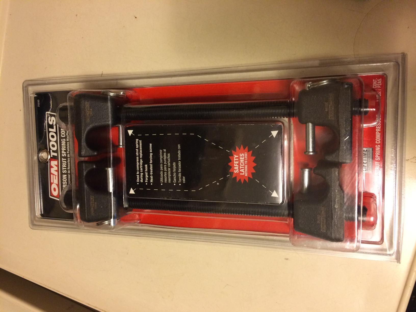 OEMTOOLS Coil Spring Compressor, MacPherson Strut Spring Compressor customer photo 1