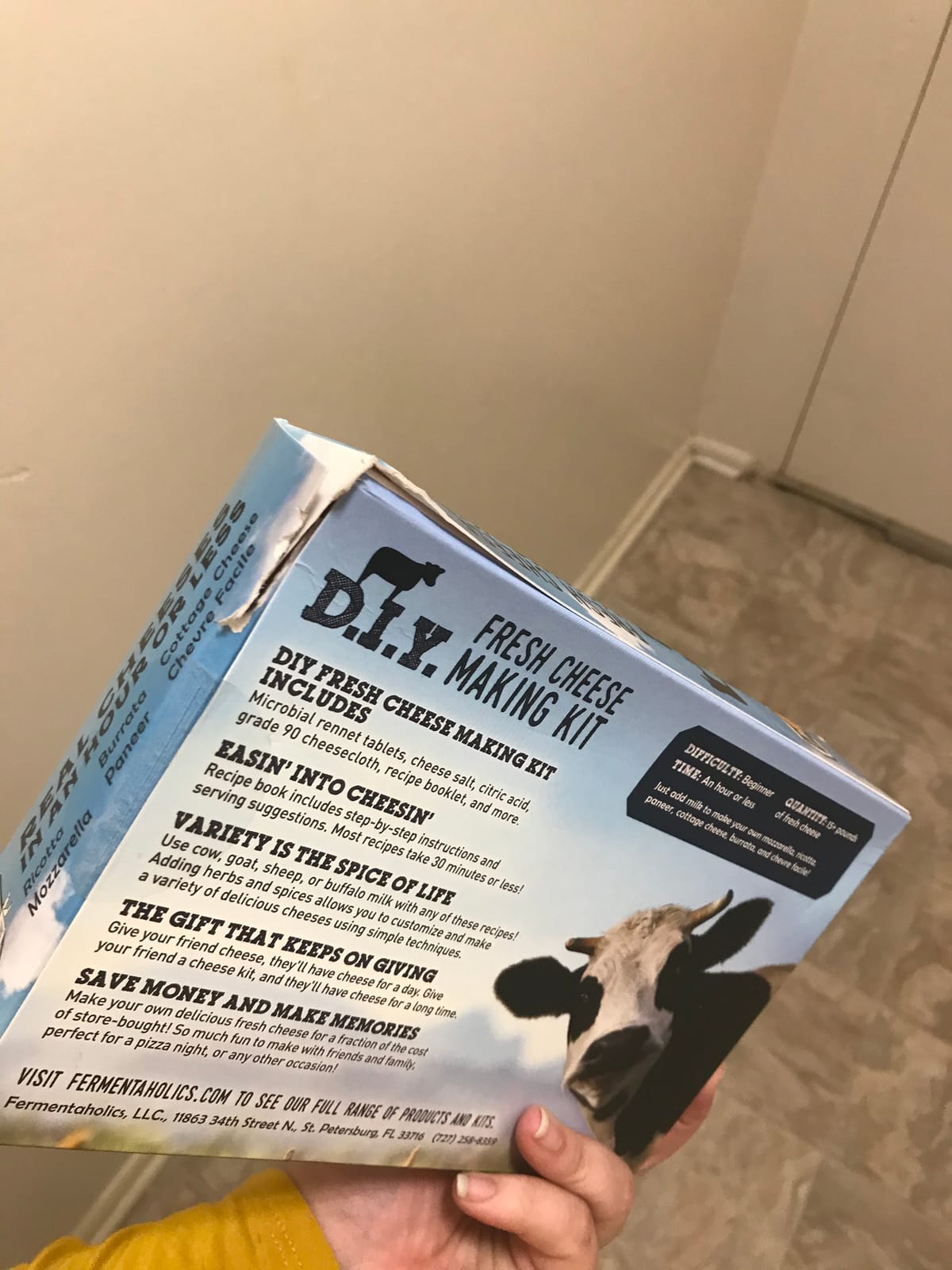 Fermentaholics DIY Fresh Cheese Making Kit - Ricotta, Mozzarella, Burrata, Paneer, Cottage Cheese, etc. - Includes Rennet for Cheese Making, Cheese Salt, Citric Acid, Cheese Cloth, & Recipe Booklet customer photo 1