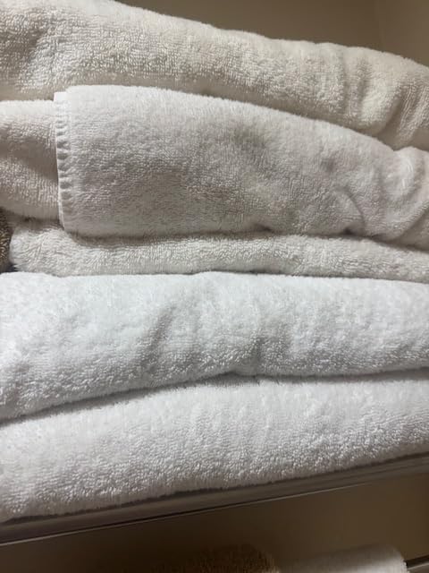 Hawmam Bath Linen Towels Large, Turkish Cotton, 4 Pack, White customer photo 1
