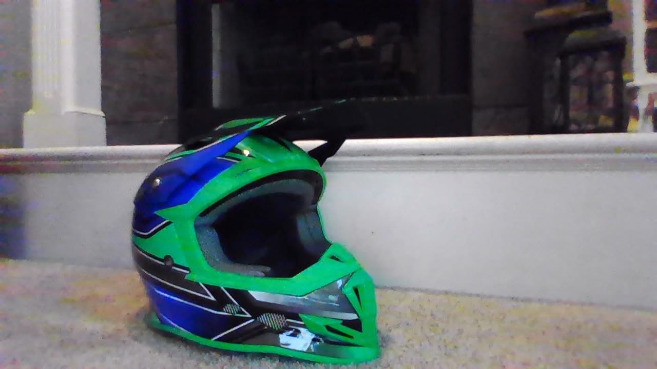 GLX GX23 Full-Face Dirt Bike Motocross Motorcycle Helmet, DOT customer photo 2