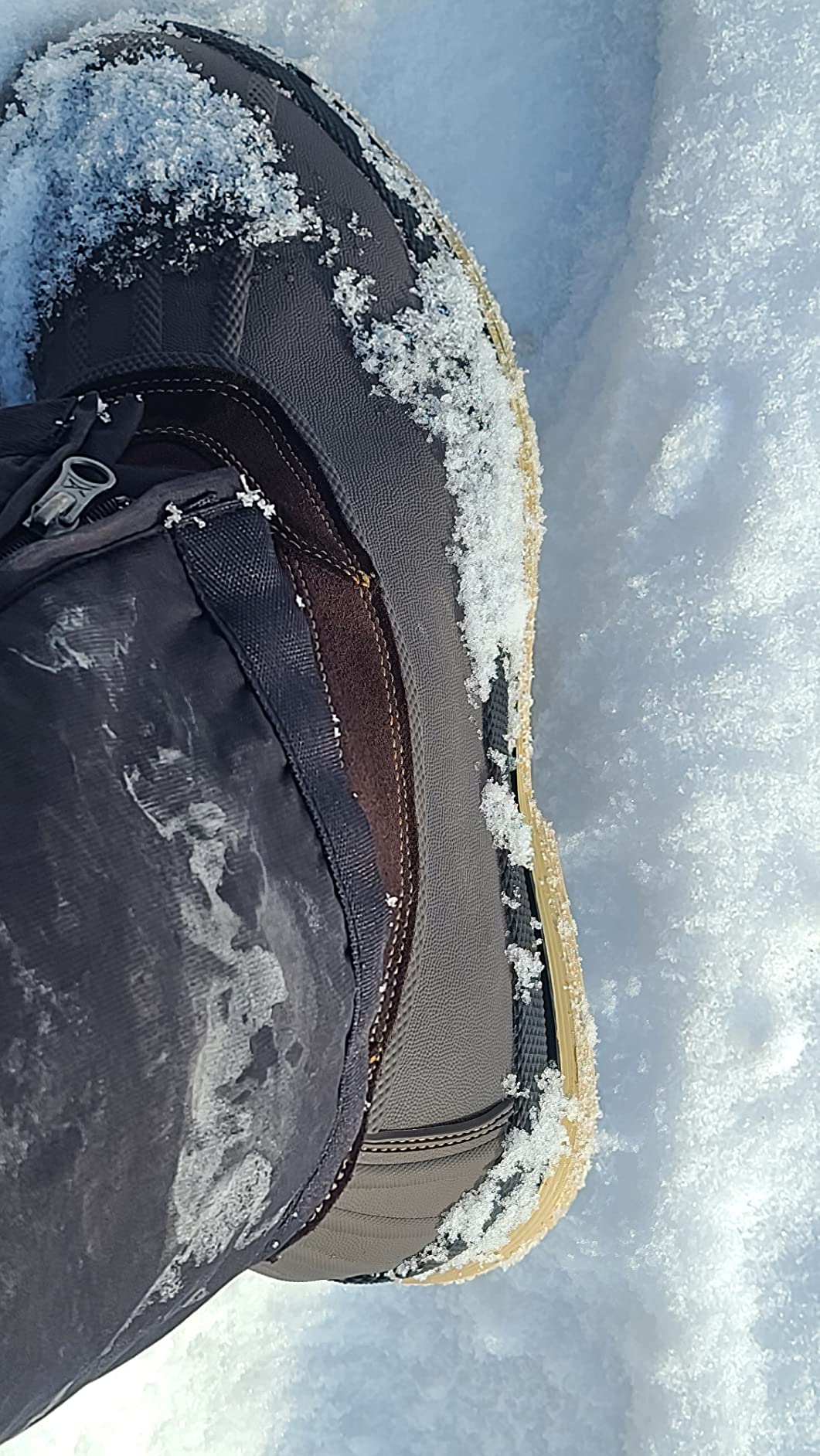 NORTIV 8 Men's Zip Winter Snow Boots Slip on customer photo 1