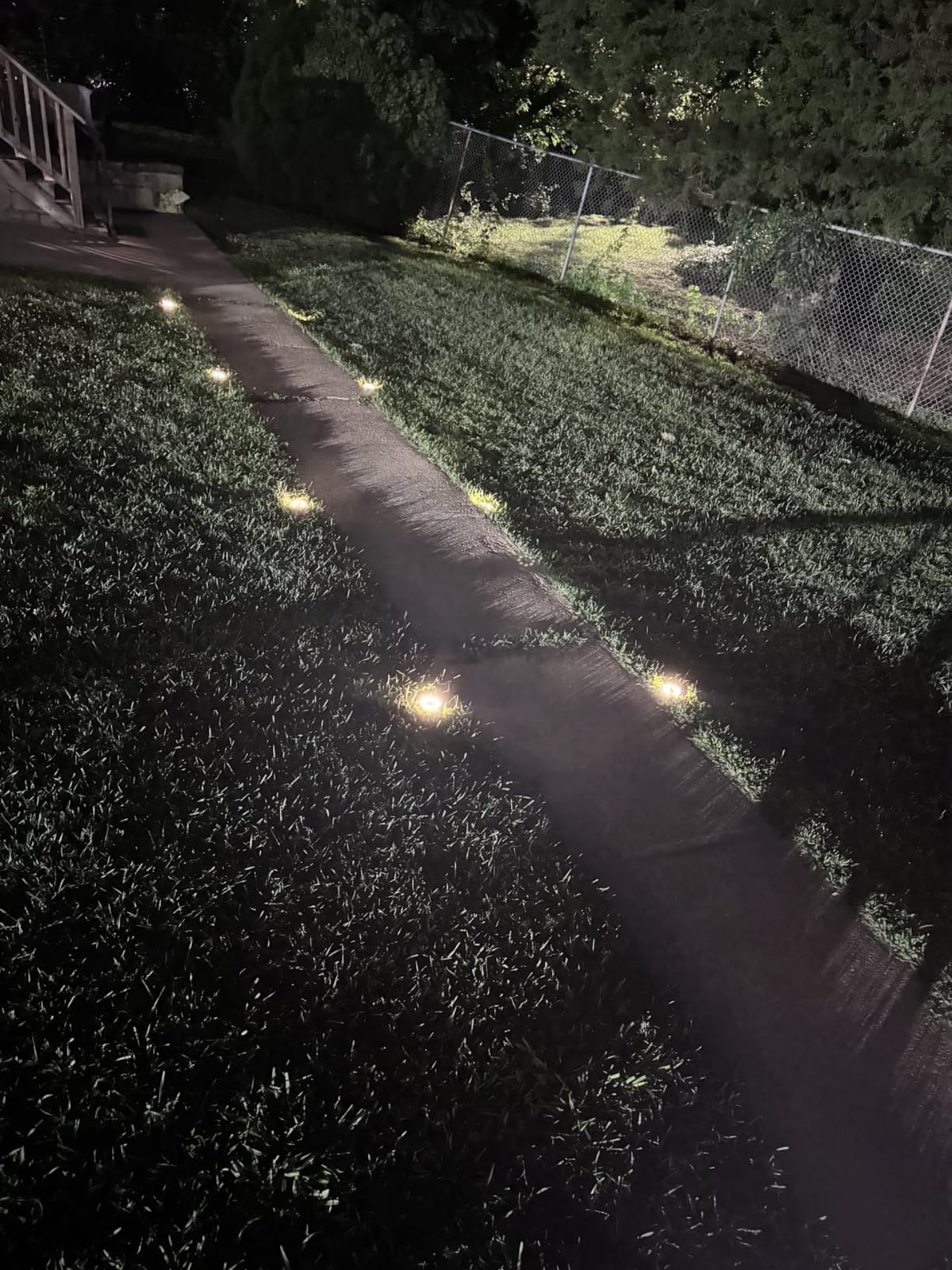 INCX Solar Lights Outdoor Waterproof, Cold White, 12 Pack Ground Lights customer photo 1